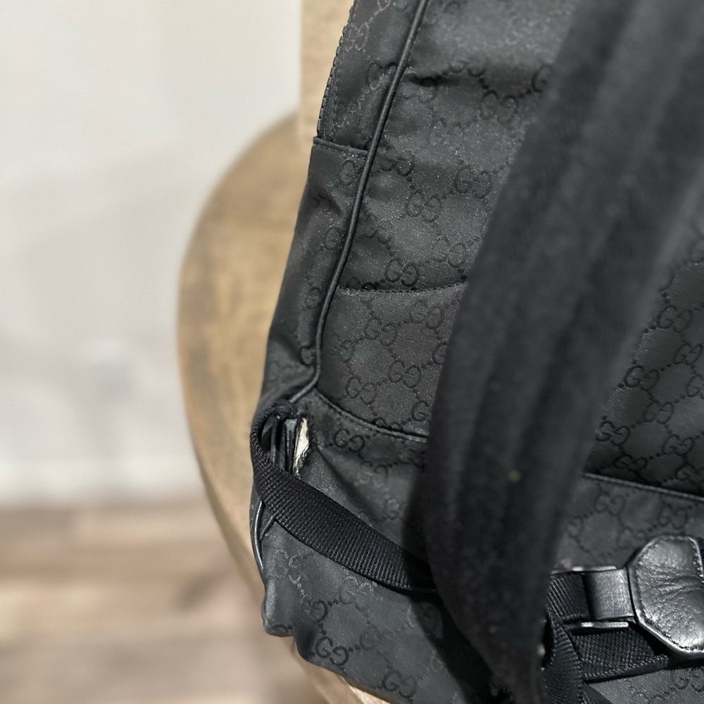 Authentic Gucci Monogram Black Backpack - Picture 4 of 10